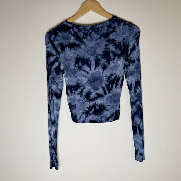 Wild Fable | Blue Tie Dye Long Sleeve Top | Small - Picture 4 of 7